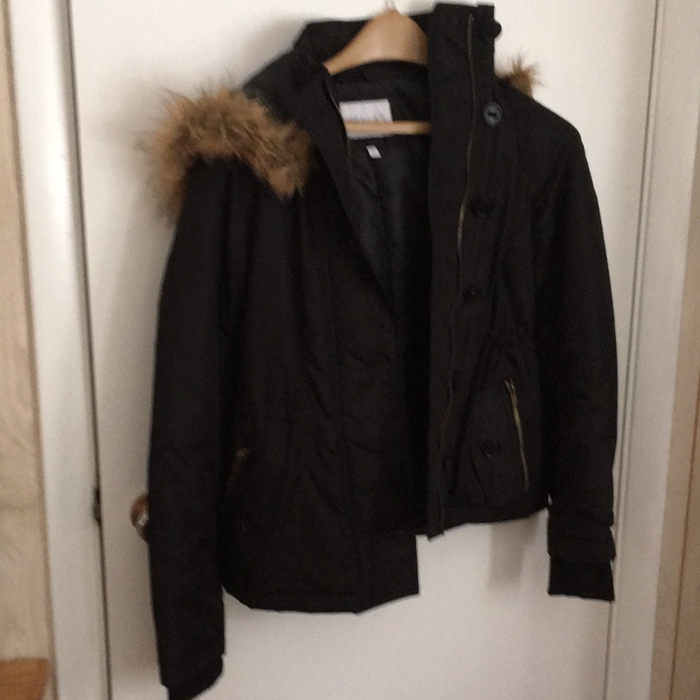 NWOT fur lined hooded winter jacket